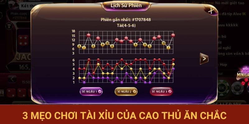 3 mẹo chơi Tài Xỉu của cao thủ ăn chắc