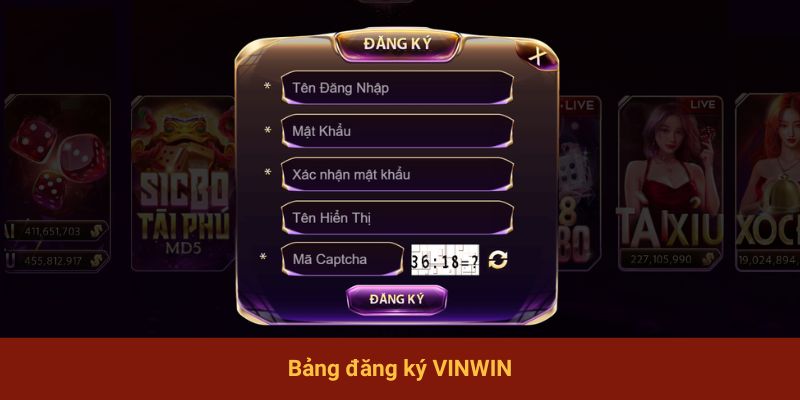 Bảng đăng ký VINWIN