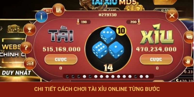 Chi tiết cách chơi tài xỉu online từng bước