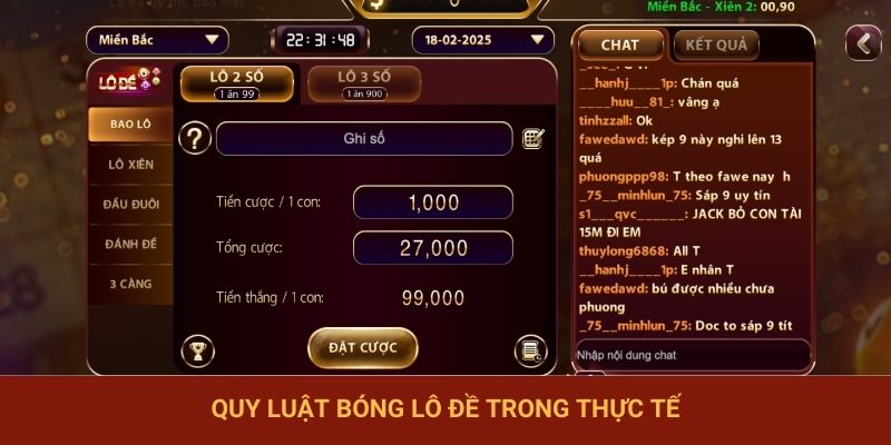 Quy luật bóng lô đề trong thực tế